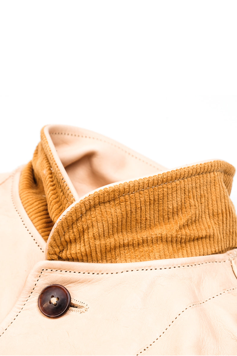 Natural Cossack Leather Jacket Details 7