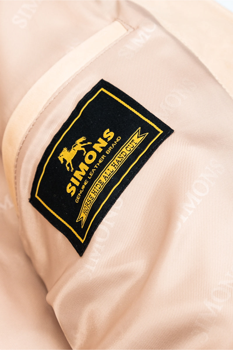 Natural Cossack Leather Jacket Details 9