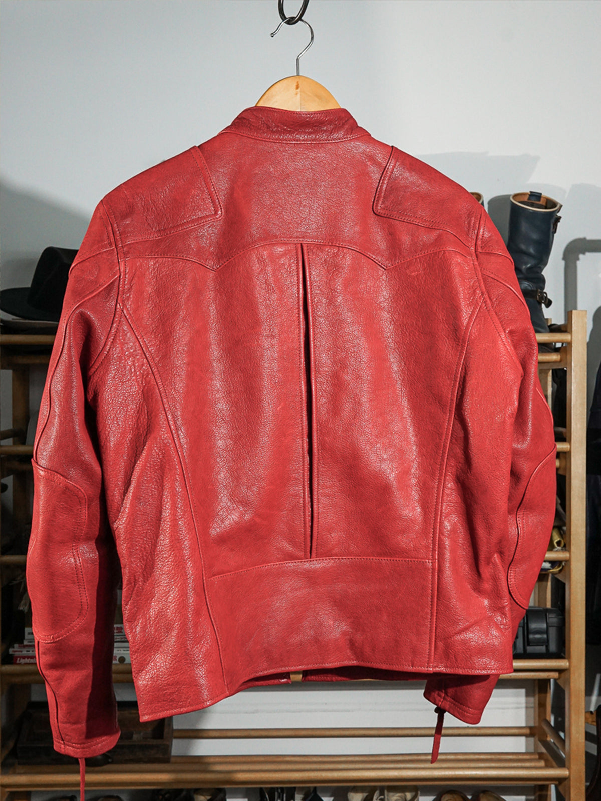 Red-Venom-Biker-Jacket-Back