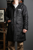 US Navy N-2 Parka Coat 1940s Vintage Reproduction Black