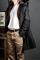 US Navy N-2 Parka Coat 1940s Vintage Reproduction Black