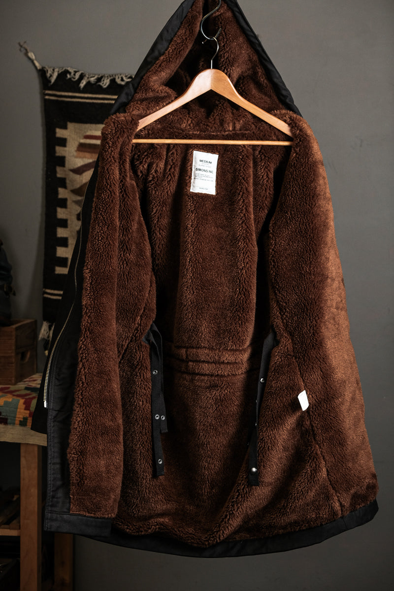 US Navy N-2 Parka Coat 1940s Vintage Reproduction Black Lining