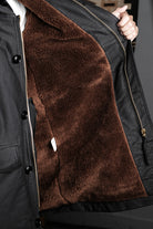 US Navy N-2 Parka Coat 1940s Vintage Reproduction Black Details Lining