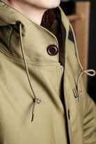 US Navy N-2 Parka Coat 1940s Vintage Reproduction Green Details