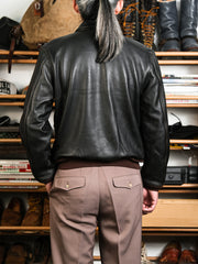 Vintage-goatskin-A2-bomber-jacket-back-view