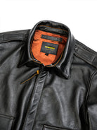 Vintage-goatskin-A2-bomber-jacket-collar-display