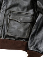 Vintage-goatskin-A2-bomber-jacket-pocket-display