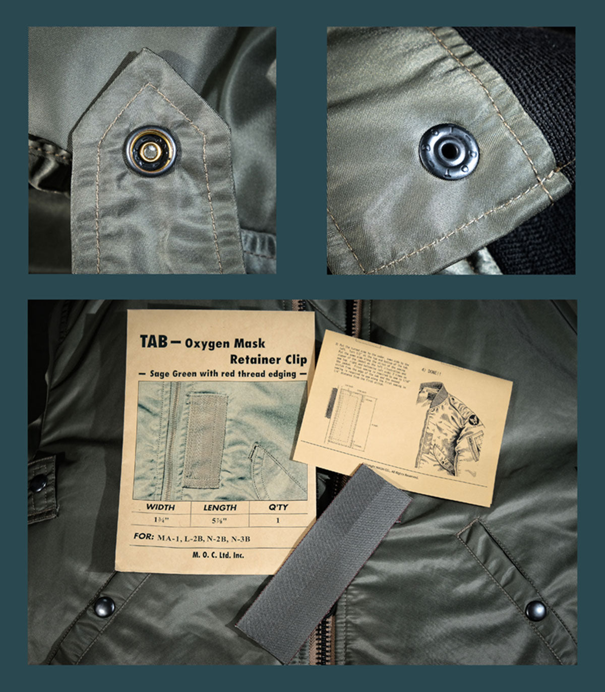 Real Simons MA-1 flight jacket cotton coat gray green