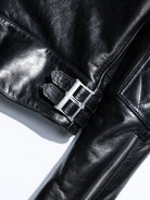 MALLORY IMOLA jacket cuff with double-snap leather adjuster strap and sleeve zipper