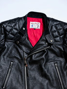 MALLORY IMOLA collar detail with vintage Real Simons Flying Togs woven label and YKK snap button