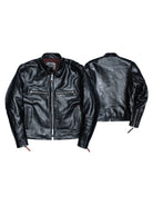 Mojave racing jacket front and back views, studio flat lay