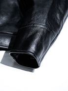 Original 1940s unknown brand black horsehide sport jacket	10