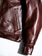 Real Simons 1940s California horsehide jacket amber brown veg-tanned	 3