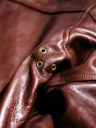 Real Simons 1940s California horsehide jacket amber brown veg-tanned	 7