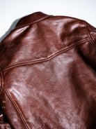 Real Simons 1940s California horsehide jacket amber brown veg-tanned	 