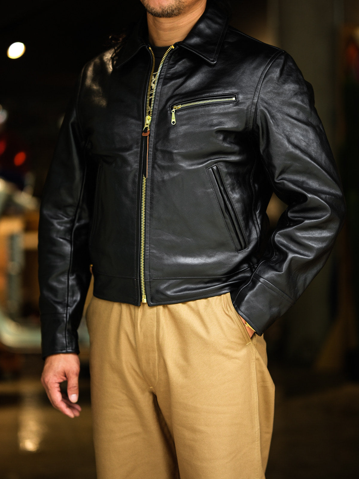 Real Simons 1940s California horsehide jacket black Padova tea core 2