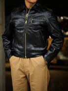 Real Simons 1940s California horsehide jacket black Padova tea core 3