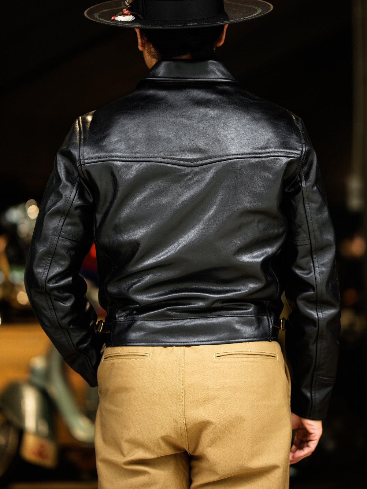 Real Simons 1940s California horsehide jacket black Padova tea core 5