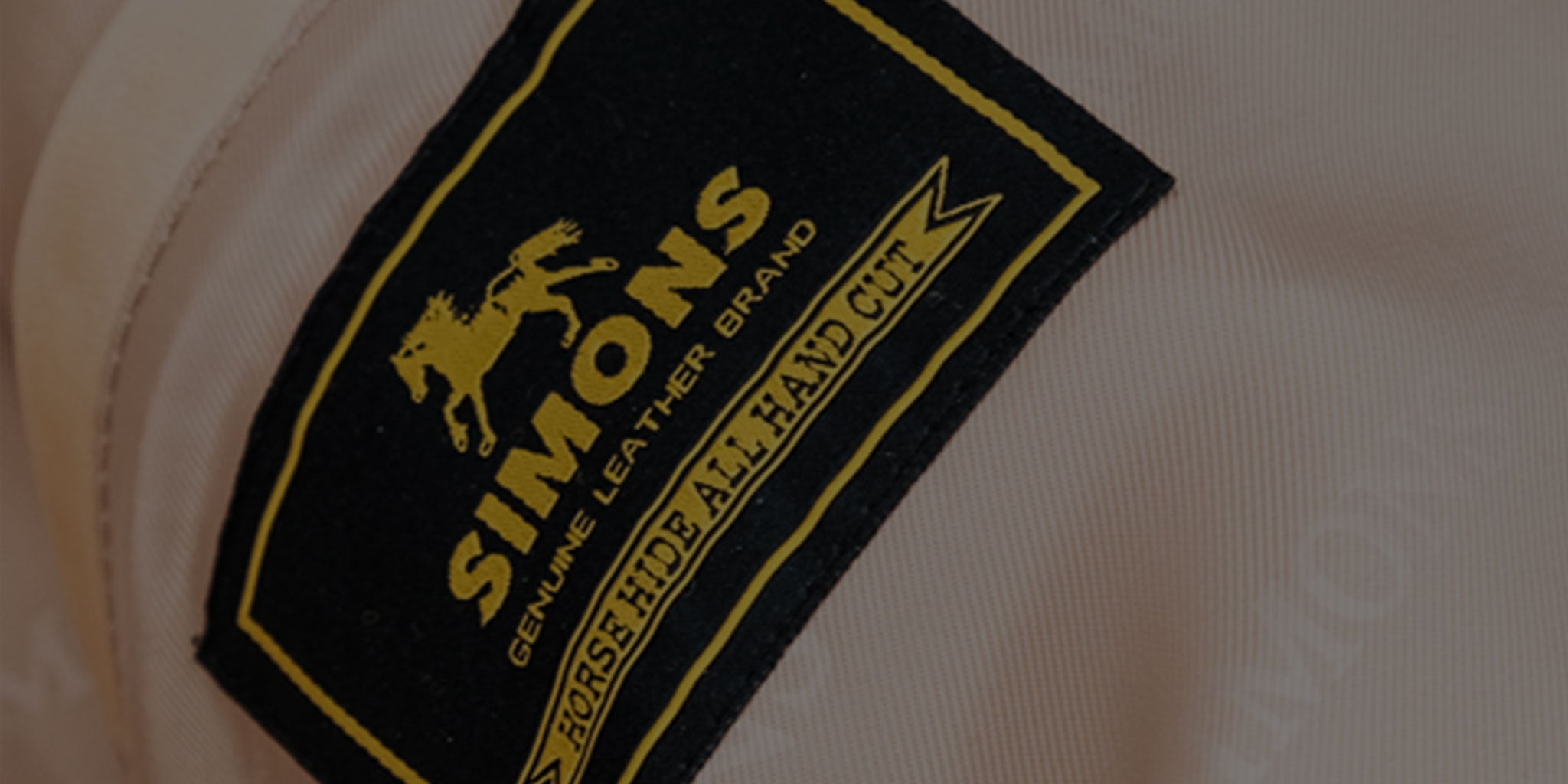 Real Simons brand story cover featuring vintage horsehide leather jacket	