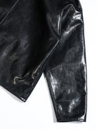 Transport jacket hardware details - MILDEX snap, IDEAL two-way zipper and tartan cotton lining
