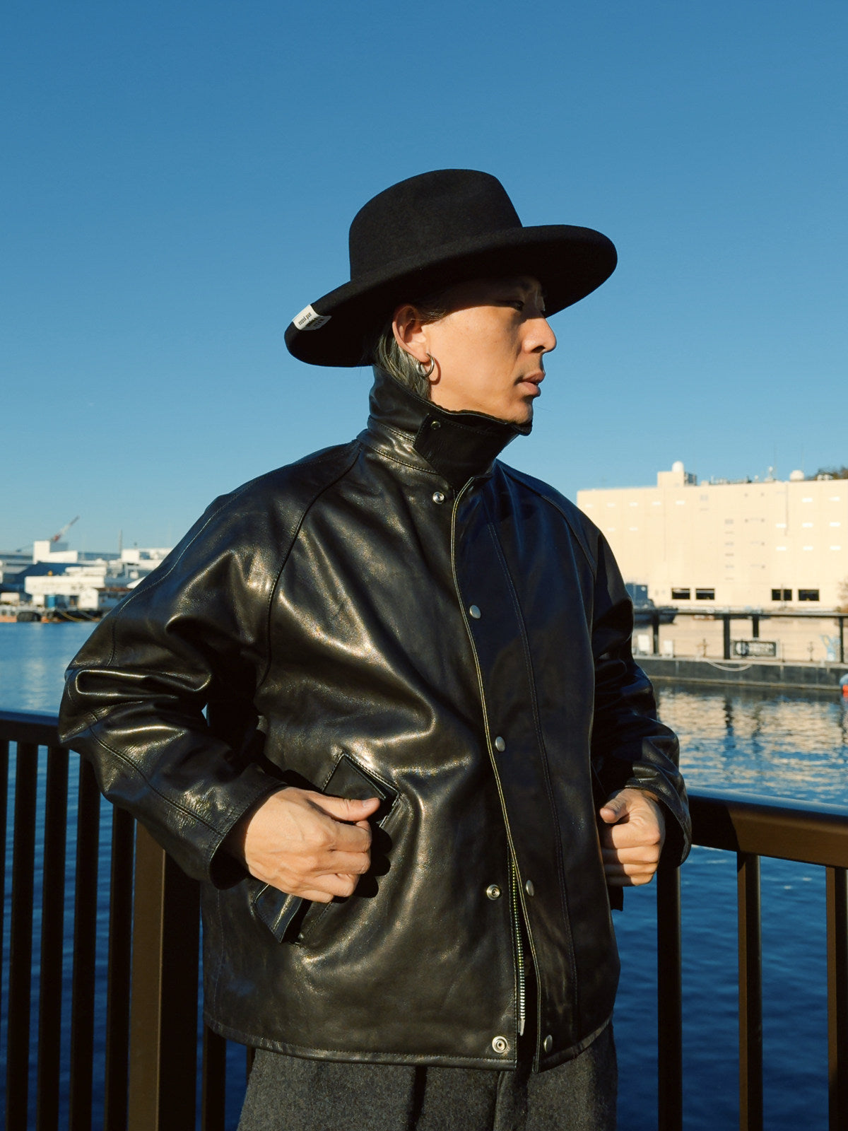 transport waxed cowhide jacket with corduroy collar - british hunting style by Real Simons 4