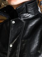 transport waxed cowhide jacket with corduroy collar - british hunting style by Real Simons 7