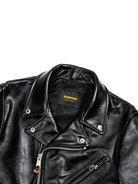 Black jacket collar, asymmetric zip and SIMONS label detail